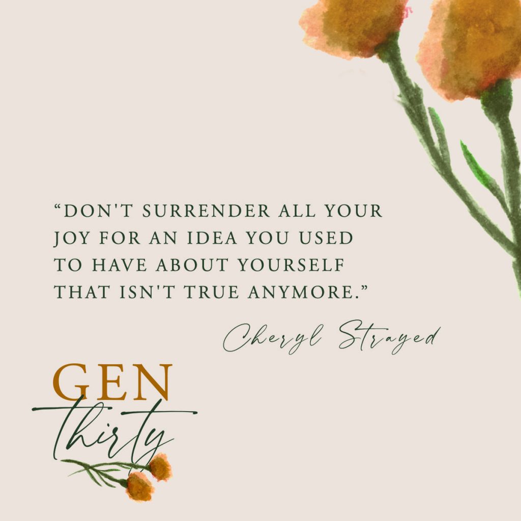 cheryl strayed quote for your 30s