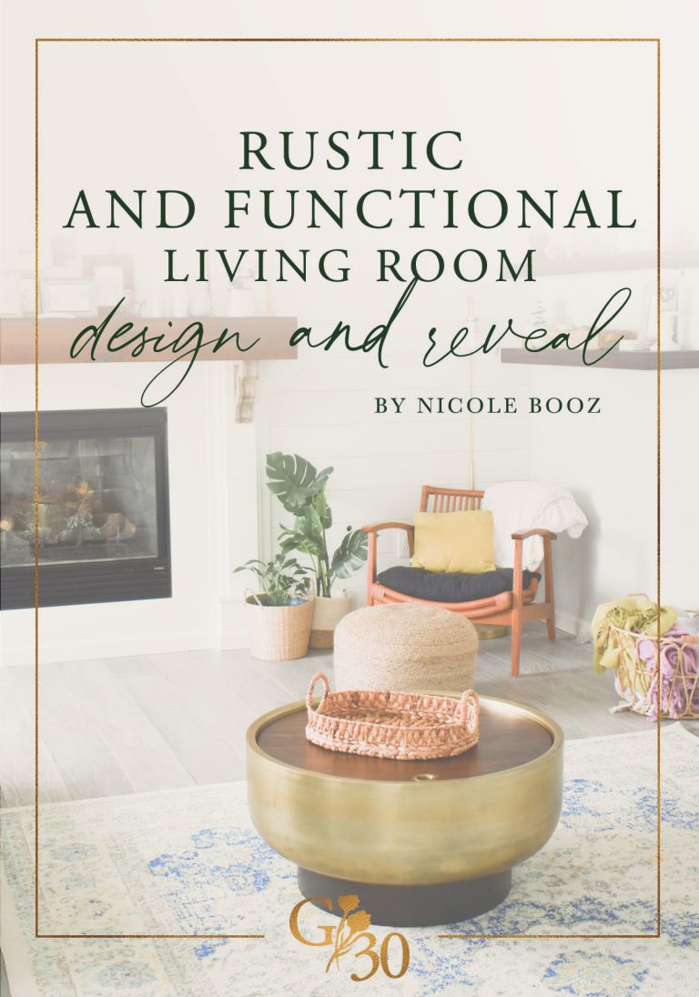 A Rustic and Functional Living Room Design and Reveal