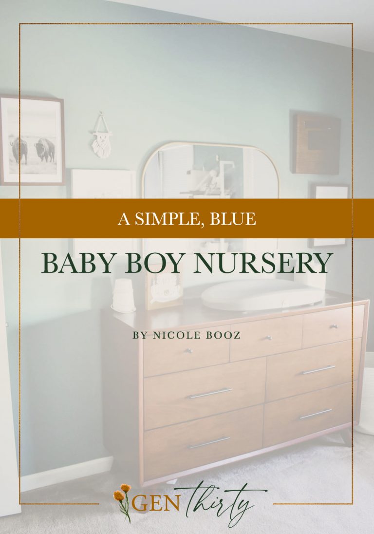 A Simple Blue Baby Boy Nursery