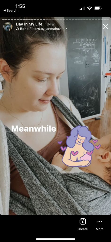 woman breastfeeding in a baby carrier