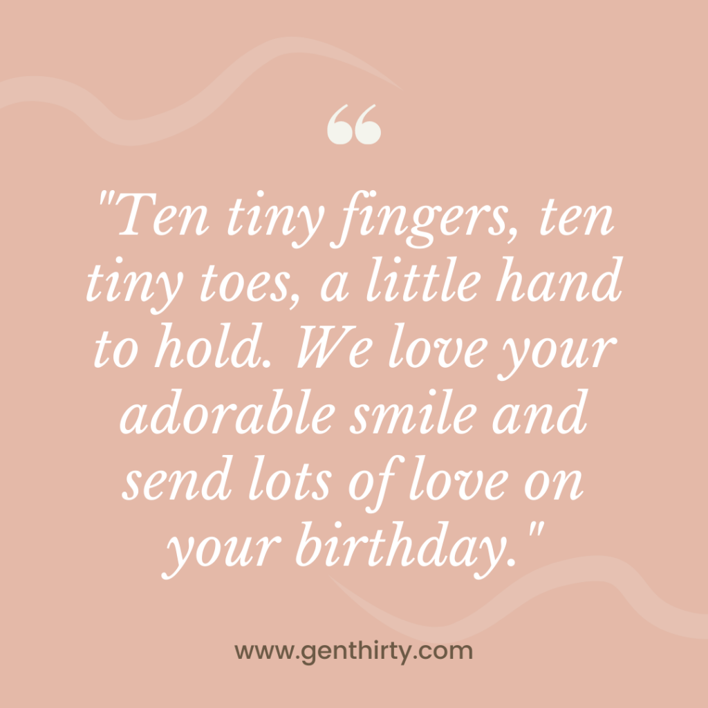 ten tiny fingers quote