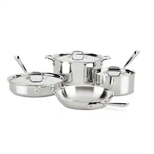 All-Clad D3 Stainless Steel 7 Piece Set