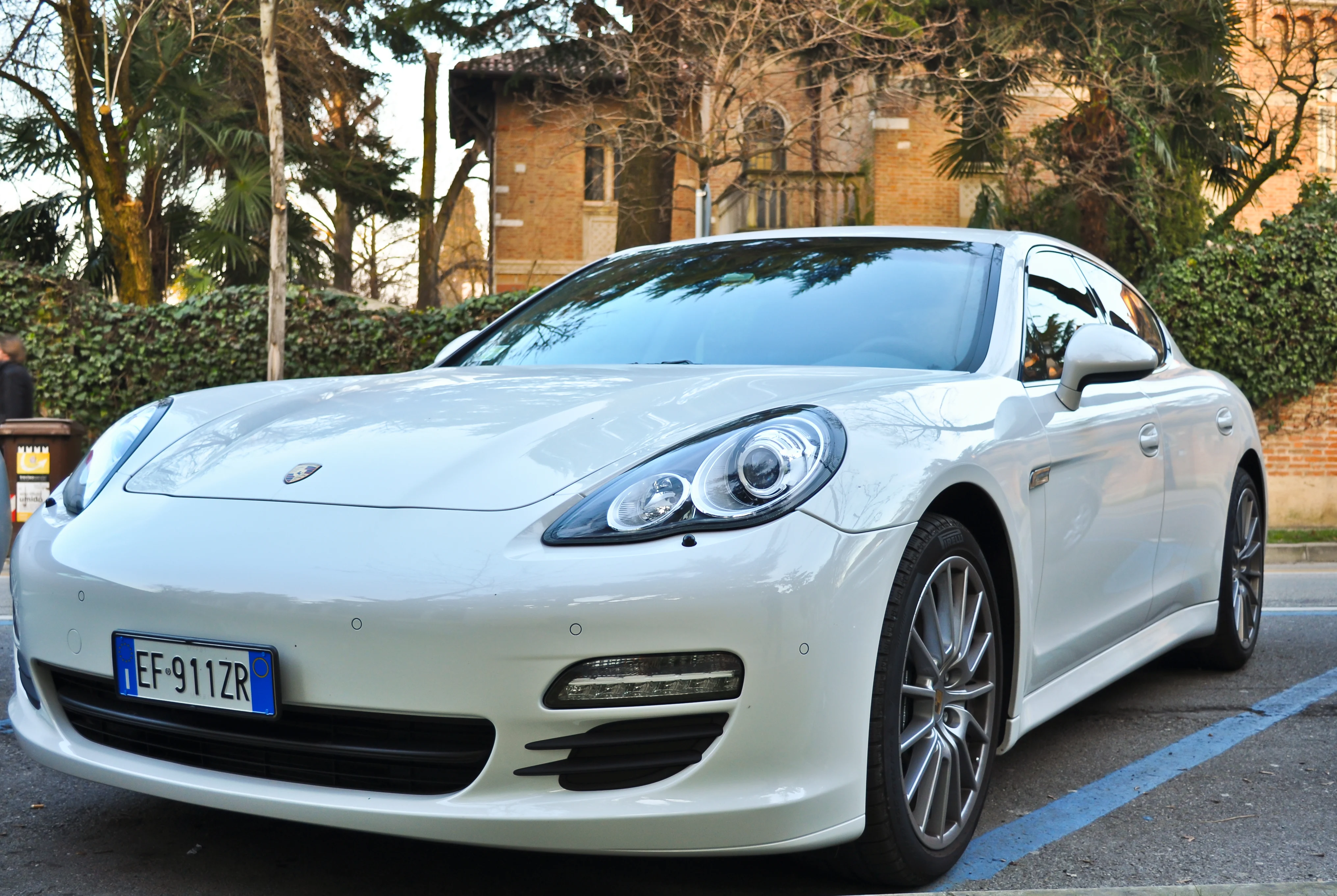 Porsche Boxster parked i front of a house in Treviso,Itally