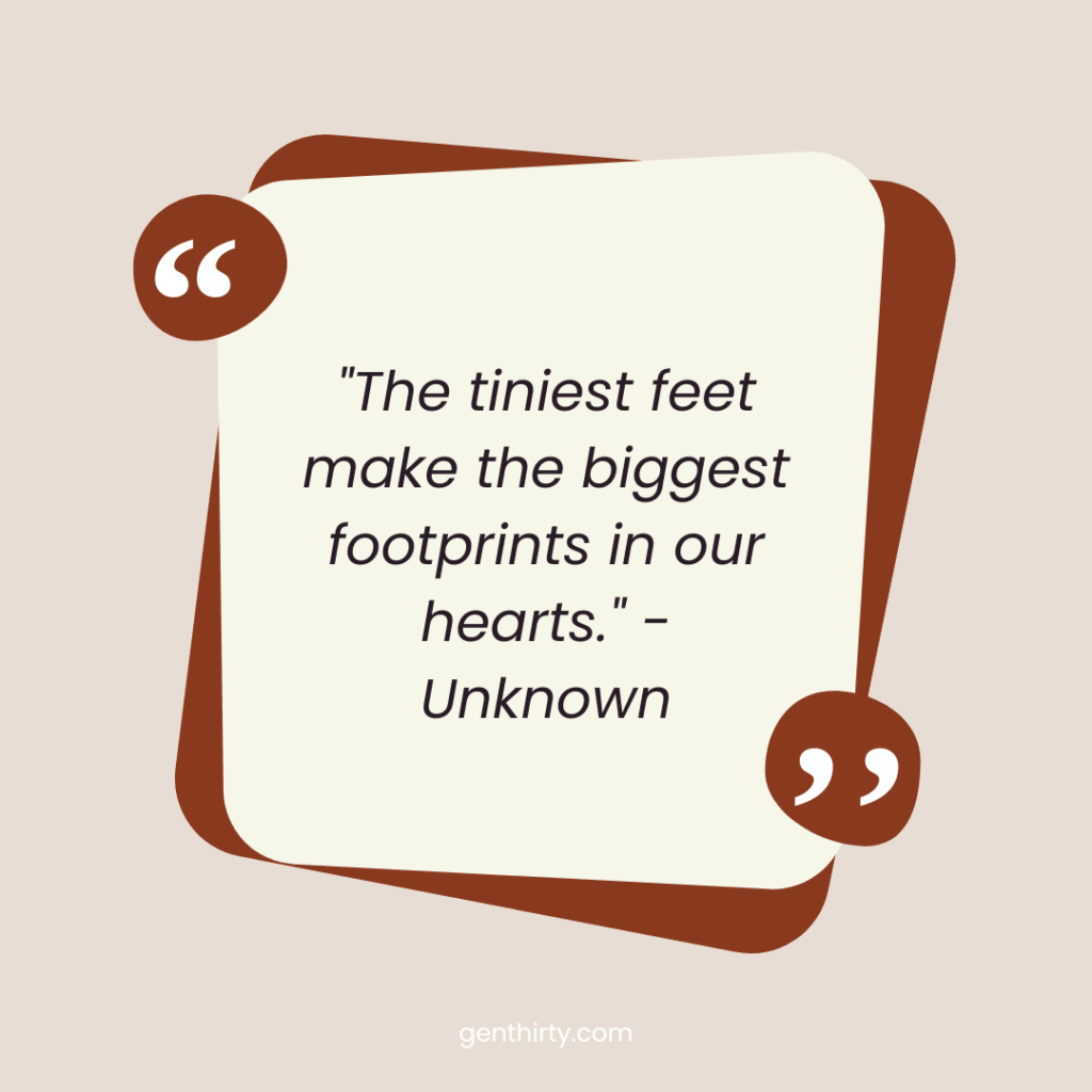 the tiniest feet quote