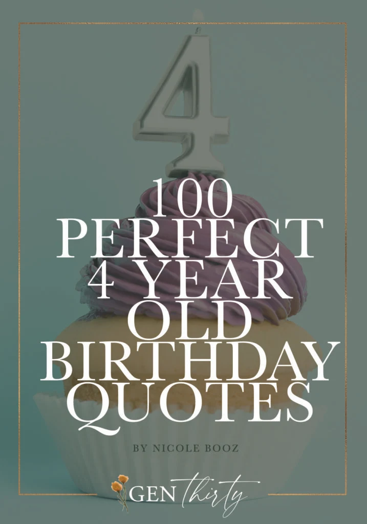 4 Year Old Birthday Quotes
