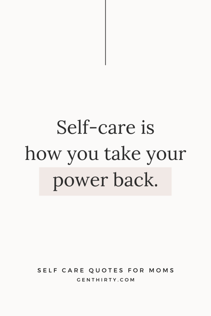 self care quote for moms