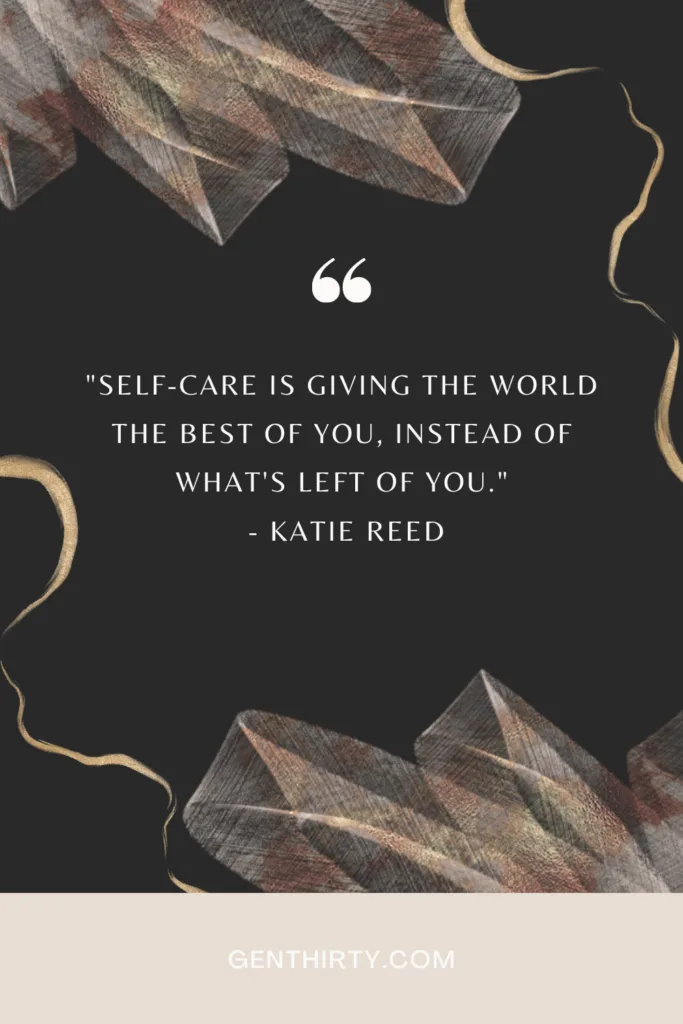 a thoughtful self care for quote for moms 