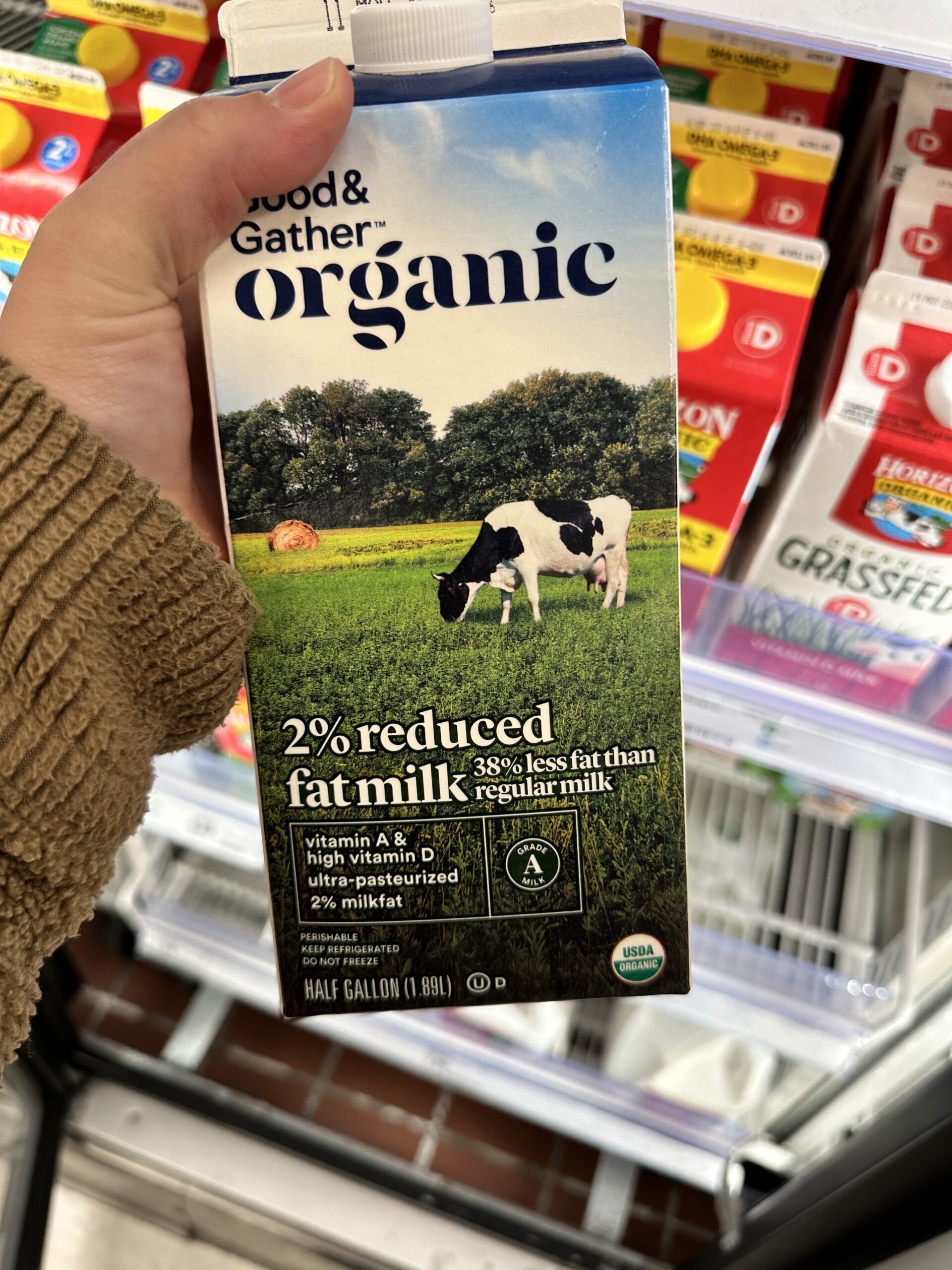 organic milk at target