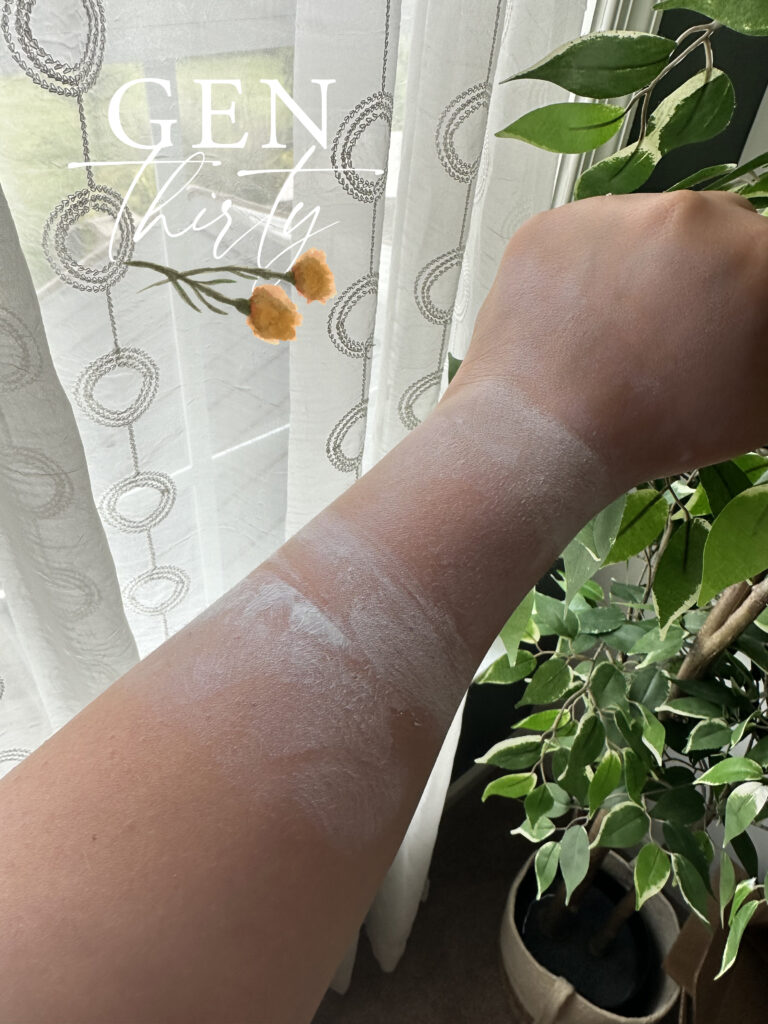white cast for organic sunscreens