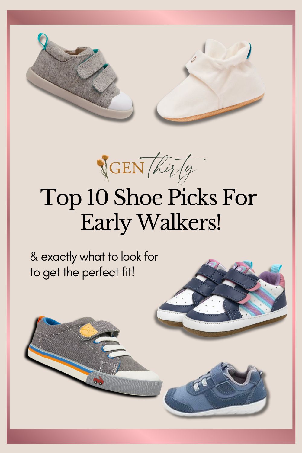 6 Best Baby Shoes For Early Walkers and First Steps - GenThirty