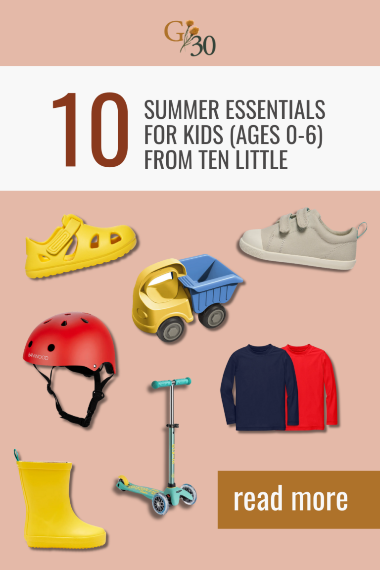 My 10 Summer Essentials For Kids (Age 0-6) From Ten Little